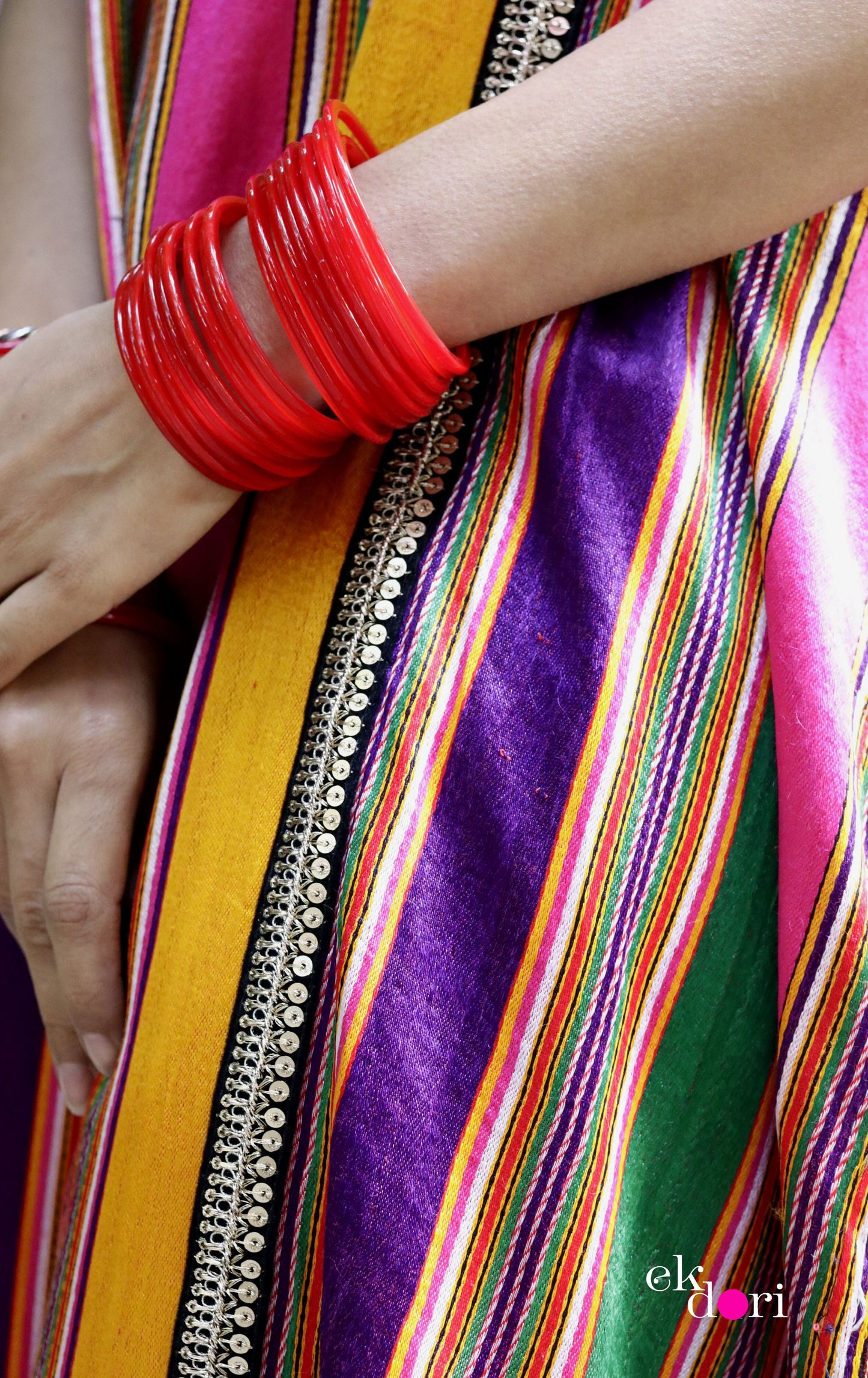 'The Happiest' Silk Kaftan Dress : Handloom Mashru Pure Silk Statement Kaftan Dress