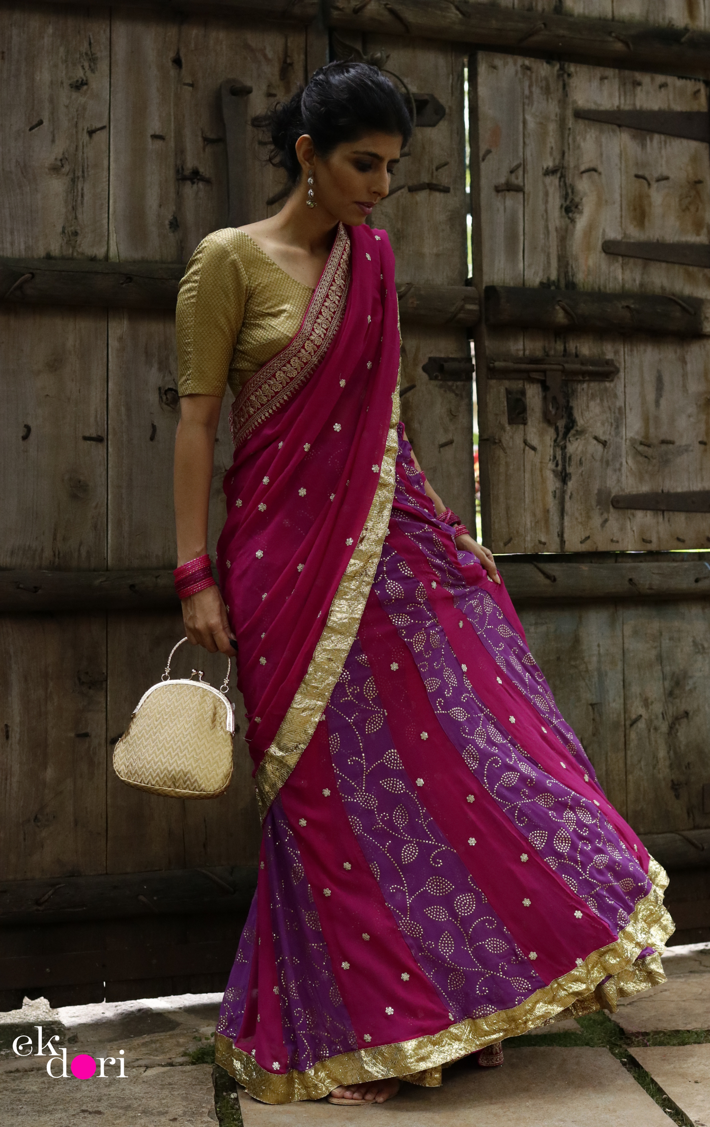 Gulaal Lehenga Saree : Fun Kalidaar Lehenga Saree