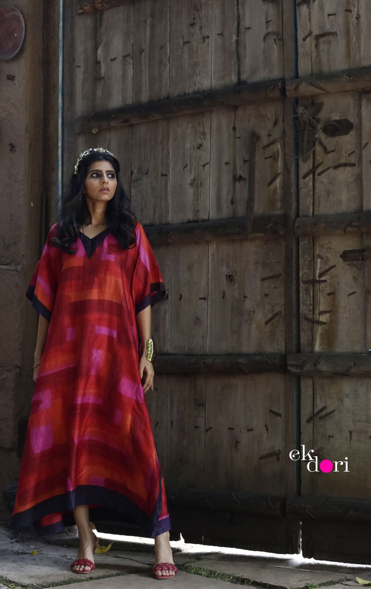 True Love Silk Kaftan Dress : Pure Silk Statement Kaftan Dress