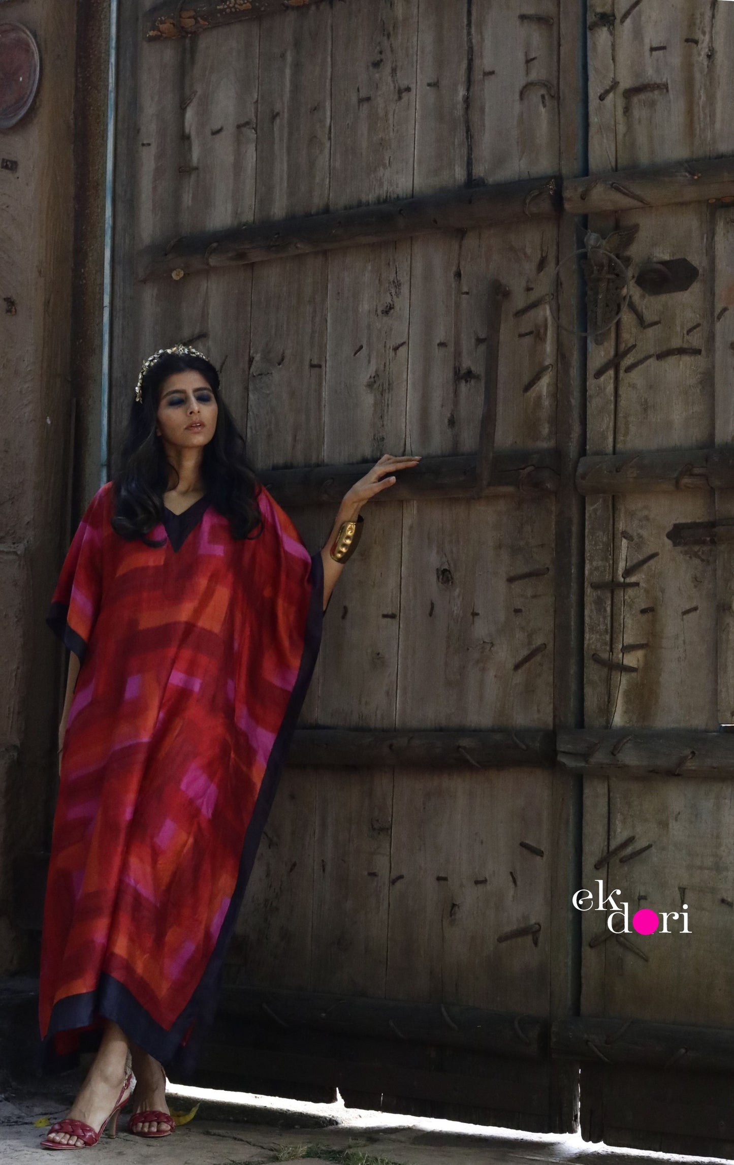 True Love Silk Kaftan Dress : Pure Silk Statement Kaftan Dress