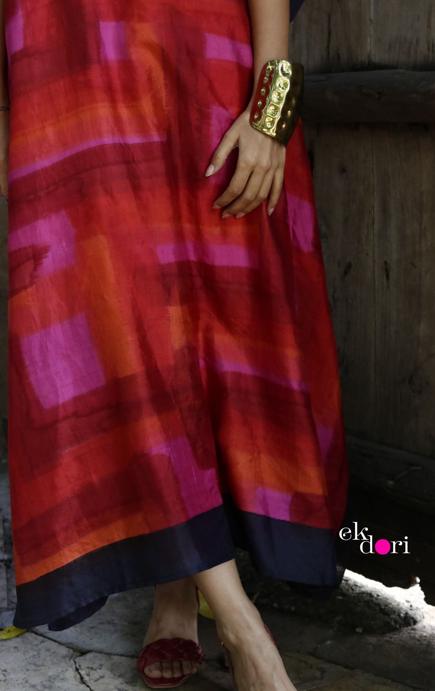 True Love Silk Kaftan Dress : Pure Silk Statement Kaftan Dress