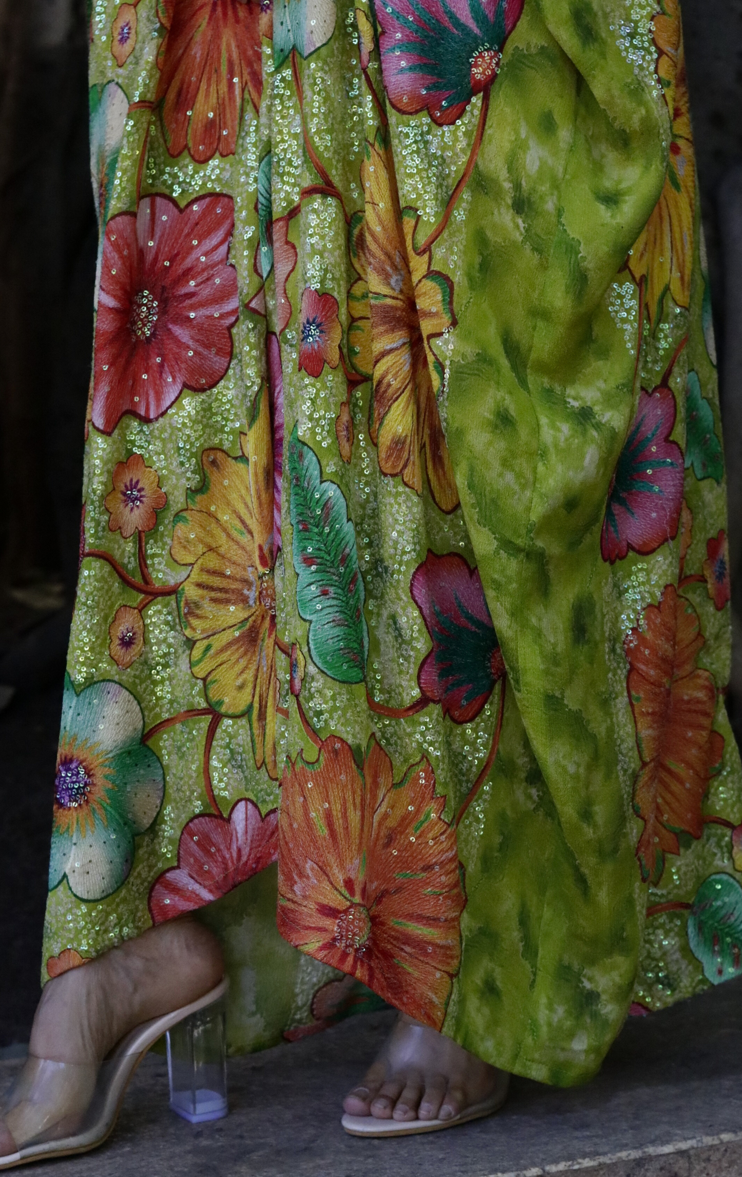 Secret Garden Sequin Kaftan Dress : Festive Sequin Kaftan Dress