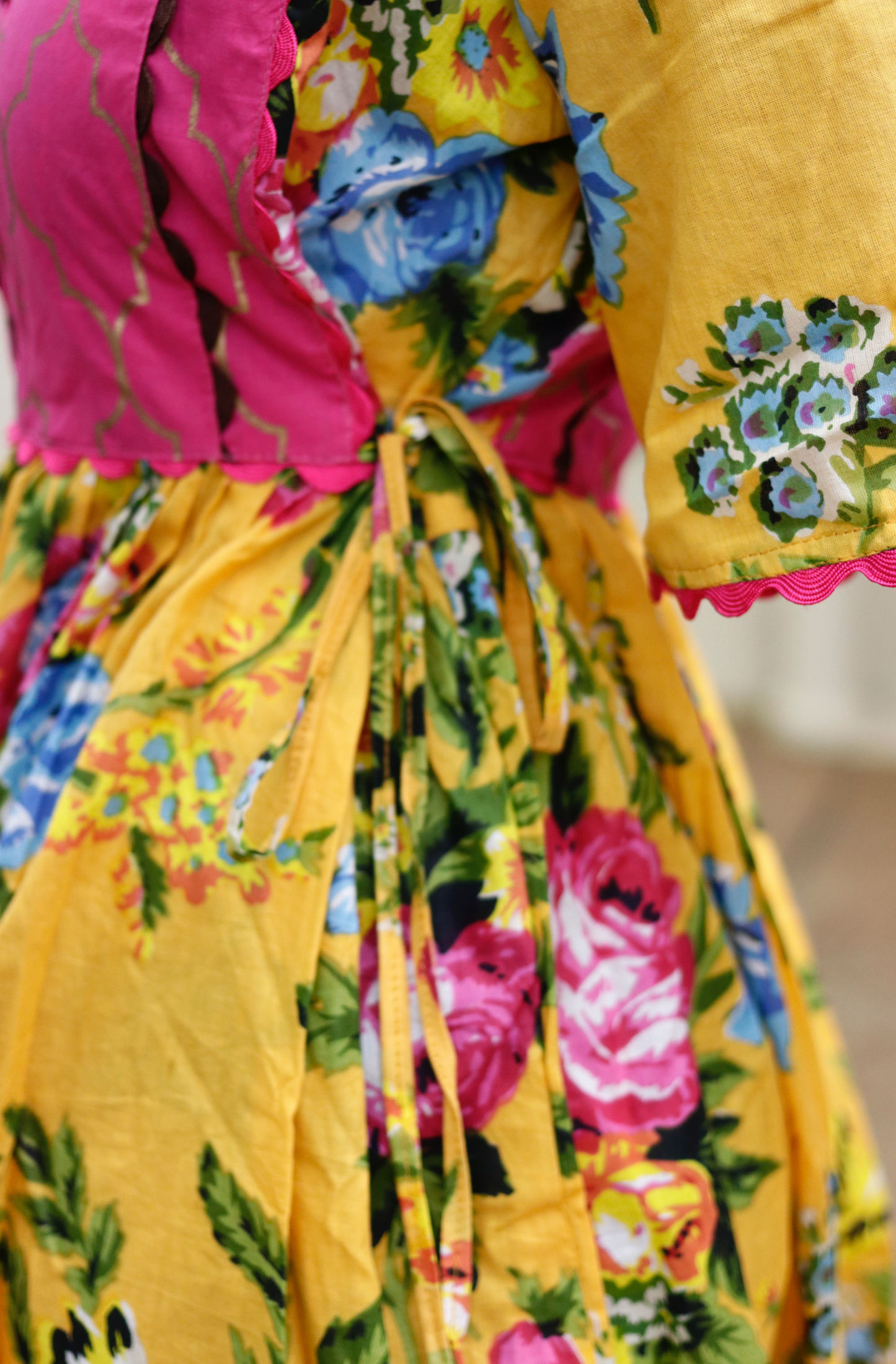 Cotton Dress : Banjaaran Dress In Yellow