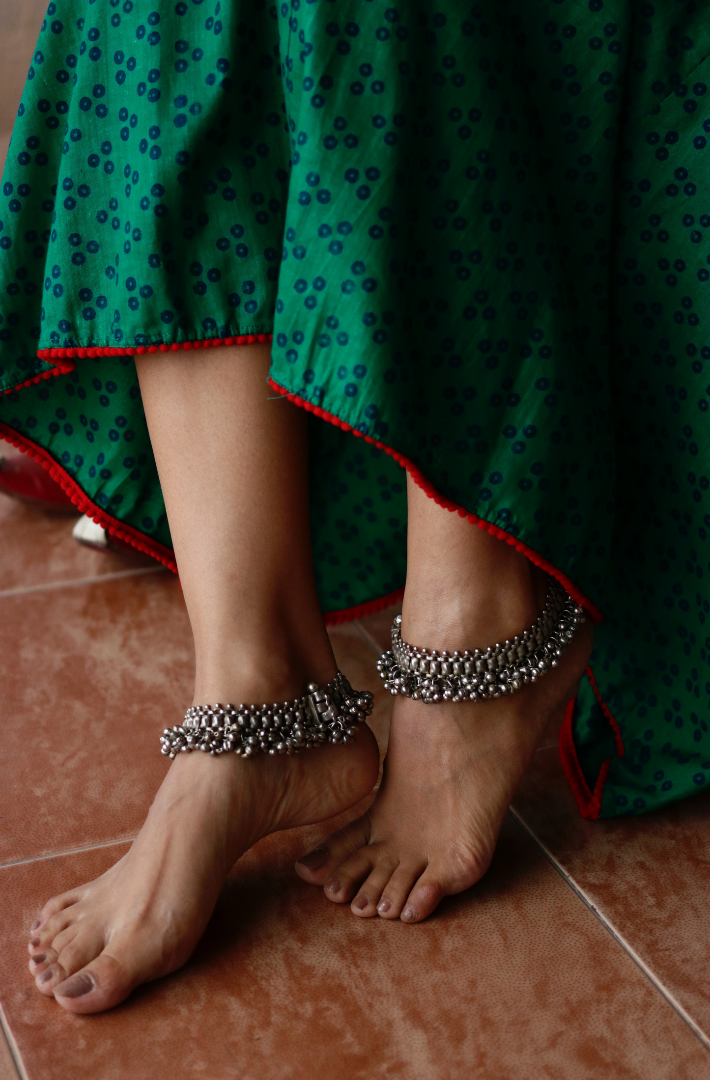 Cotton Midi Dress : Flame Of The Forest