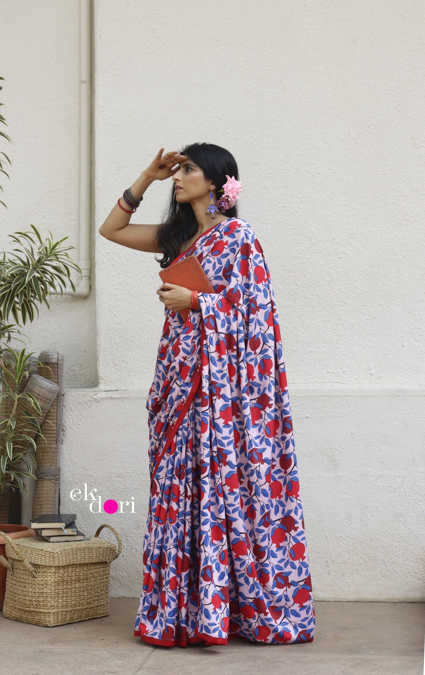 Anaar Saree In Pink: Fun Under The Sun Saree Collection : Fun Printed Sarees For Summer