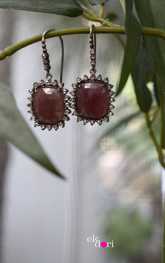 The Queen's Coronation Silver Statement Earrings : Statement Silver Jewellery