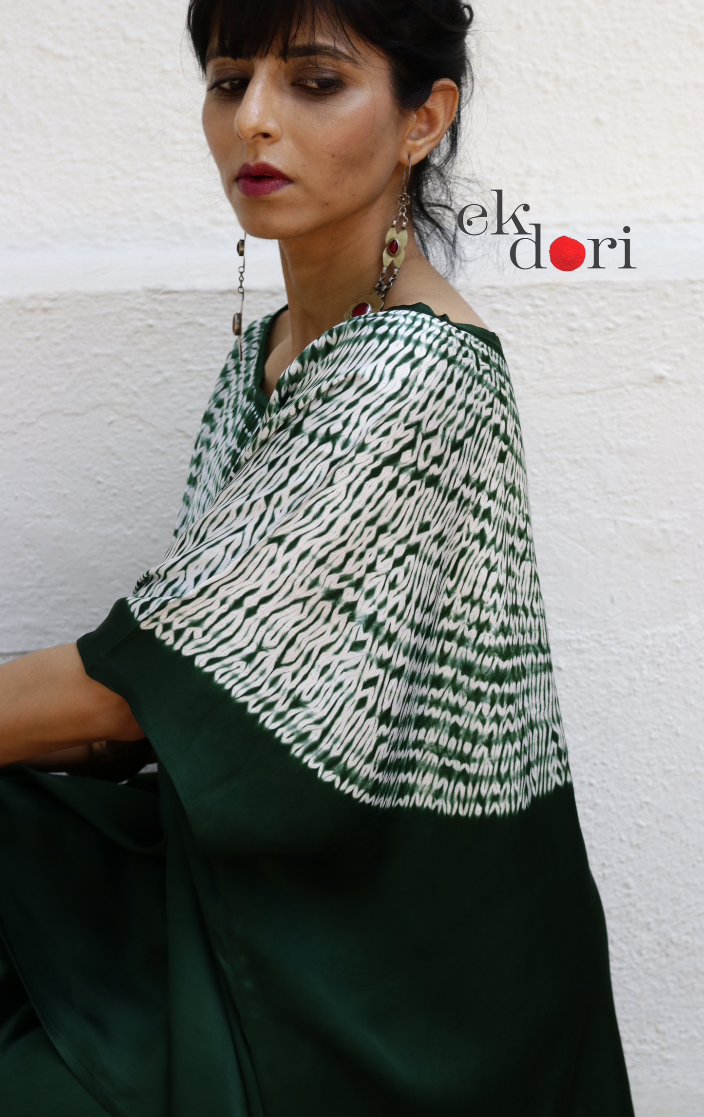 Shibori Modal Co-ord Skirt Set 'Forest Fairy' : 2 Piece Skirt & Shibori Top Set