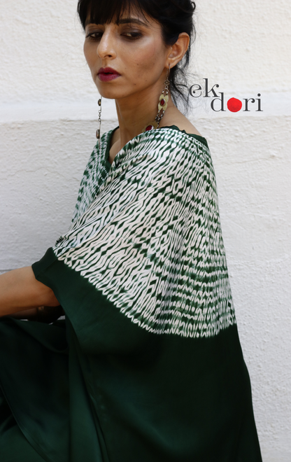 Shibori Modal Co-ord Skirt Set 'Forest Fairy' : 2 Piece Skirt & Shibori Top Set