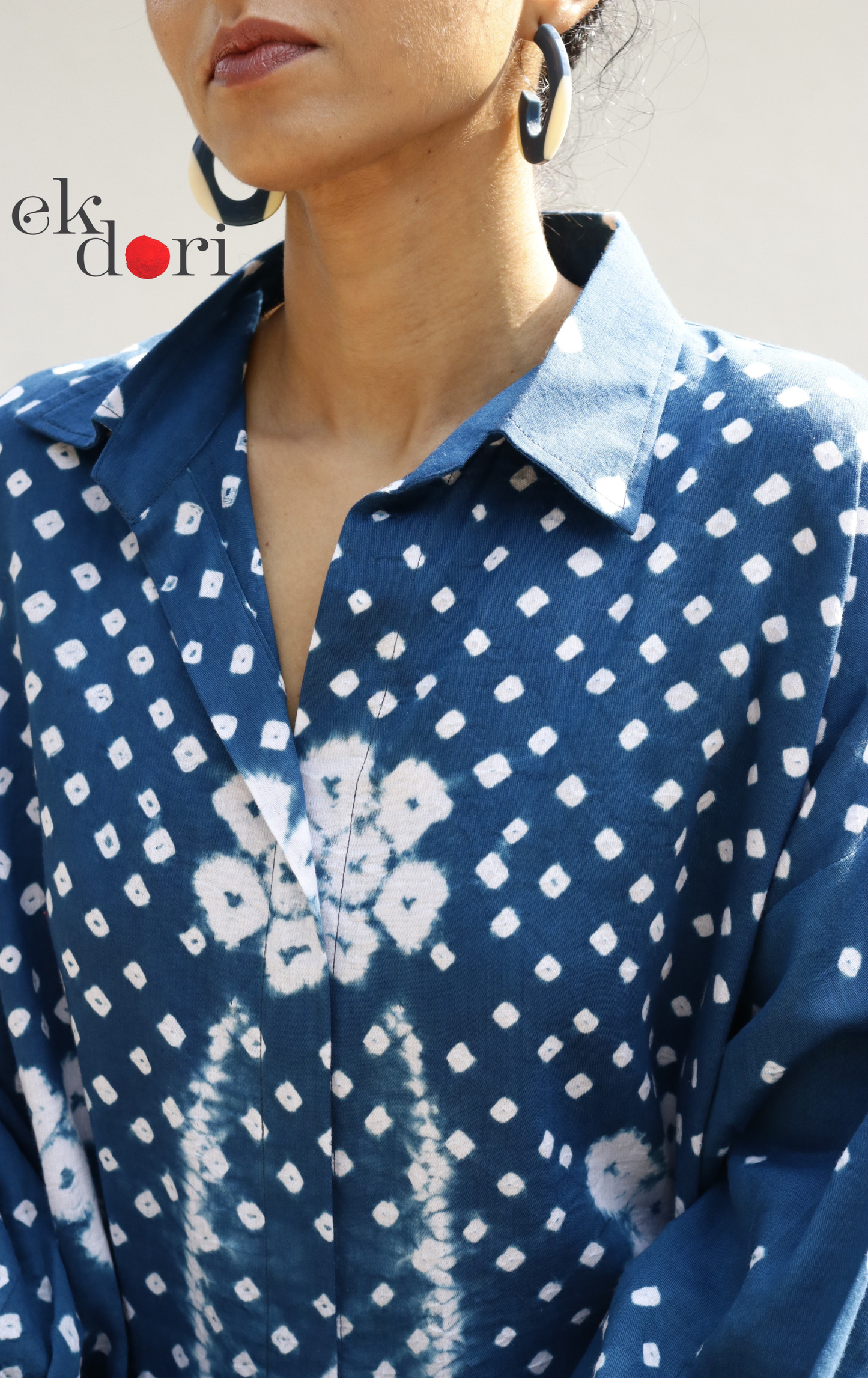 Bandhani 'Blues' Purple Cotton Co-ord Set : Buy Kurta Palazzo Cotton Co-ord Set