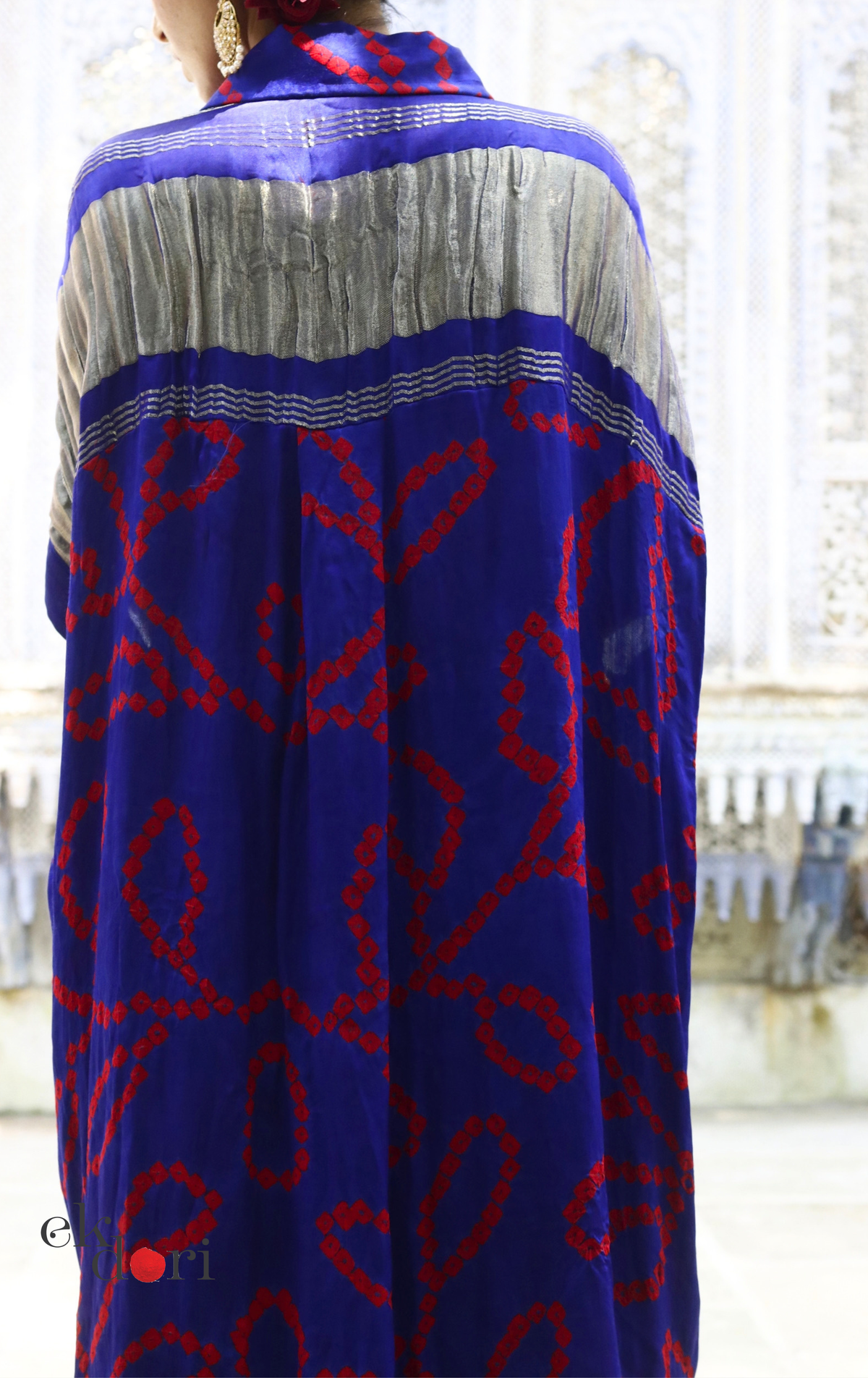 Bandhani Modal Kurta Palazzo Co-ord Set in Blue | 'Festive Bazaar' | Ek Dori  Hand-Knotted | Hand-Dyed | Artisan Crafted | Free Size
