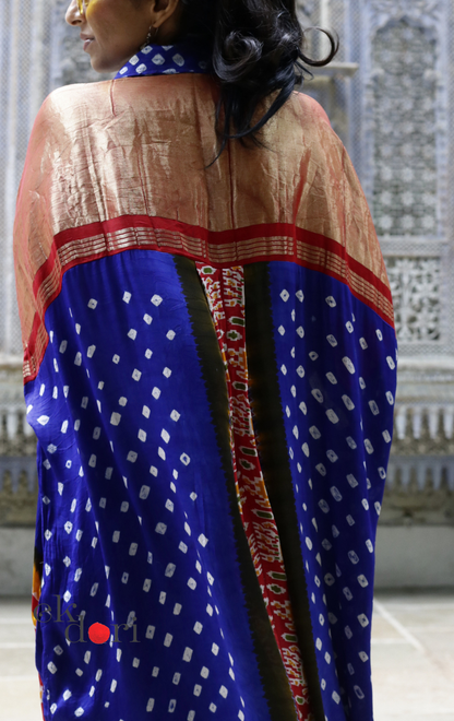 Bandhani Patola Modal Kaftan Kurta Palazzo Co-ord Set | 'Rann Utsav' | Ek Dori