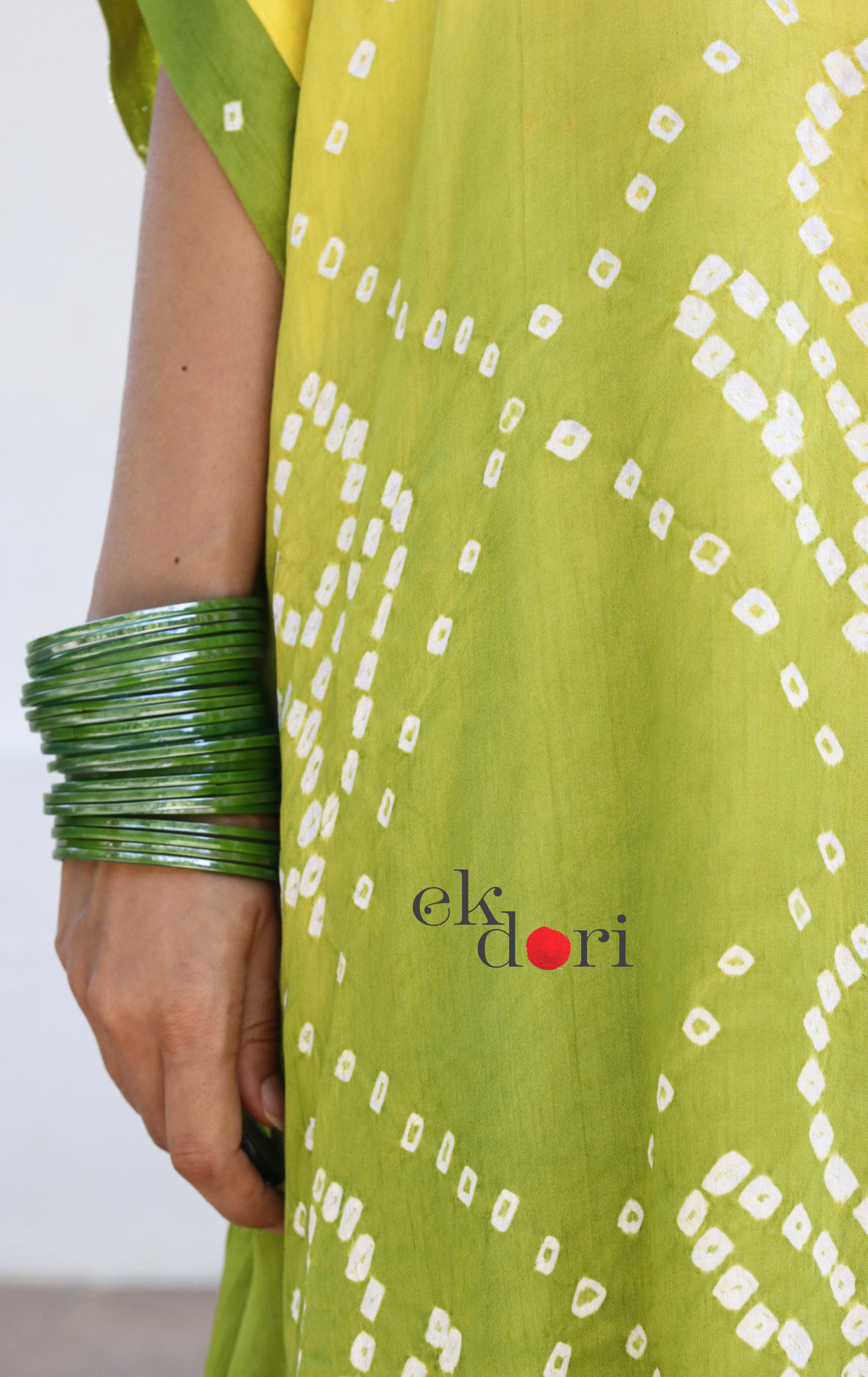 Bandhani Yellow Green Modal Co-ord Set : Buy Kurta Palazzo Modal Co-ord Set 'Sunehri'