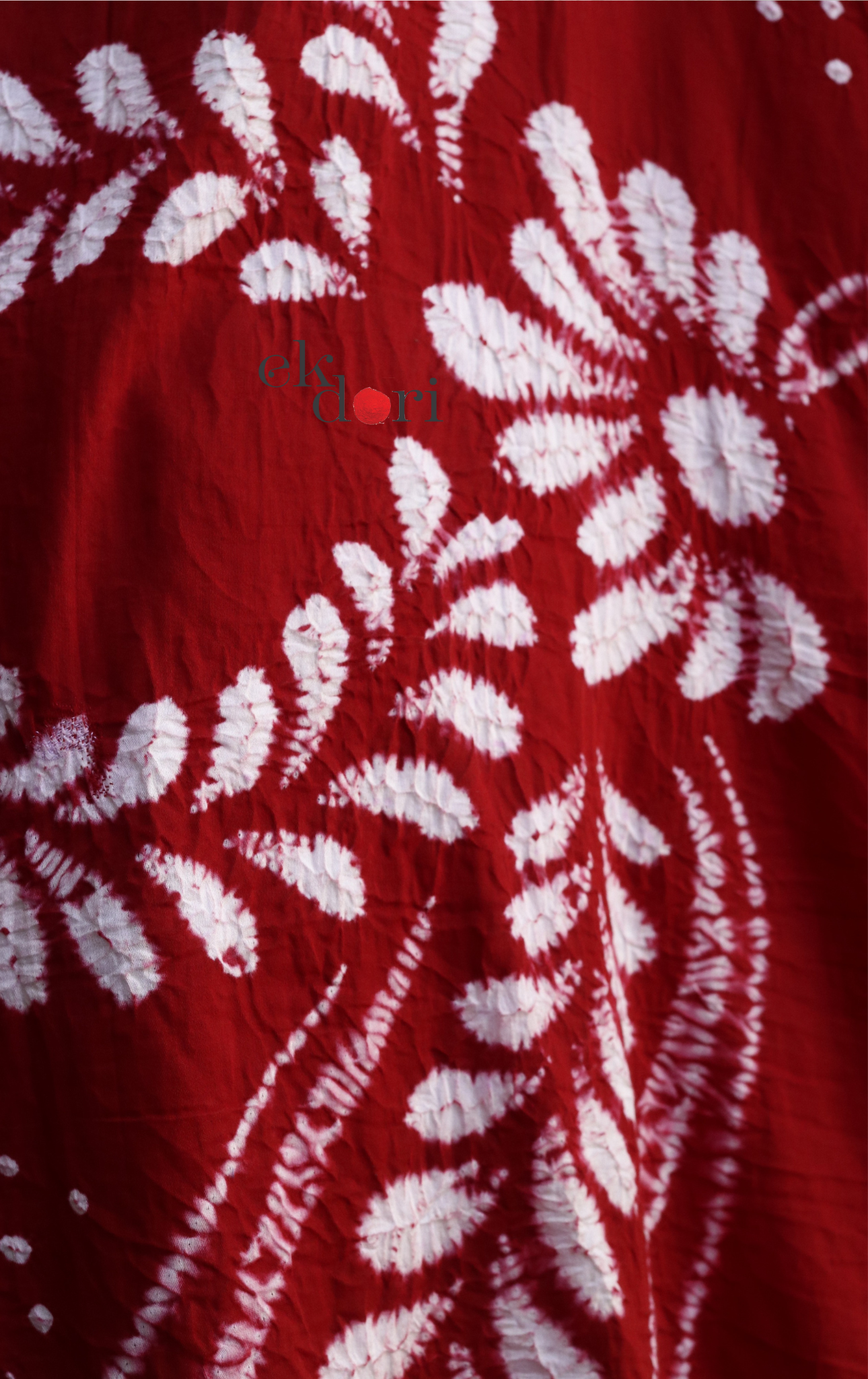 Bandhani Shibori 'Ruby &amp; Pearl' Cotton Co-ord Set : Buy Kurta Palazzo Cotton Co-ord Set Cotton Bandhani Set