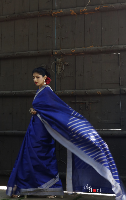 Samundar Chanderi Silk Saree : Buy Chanderi Saree Online : Buy Handloom Chanderi Silk Saree Online