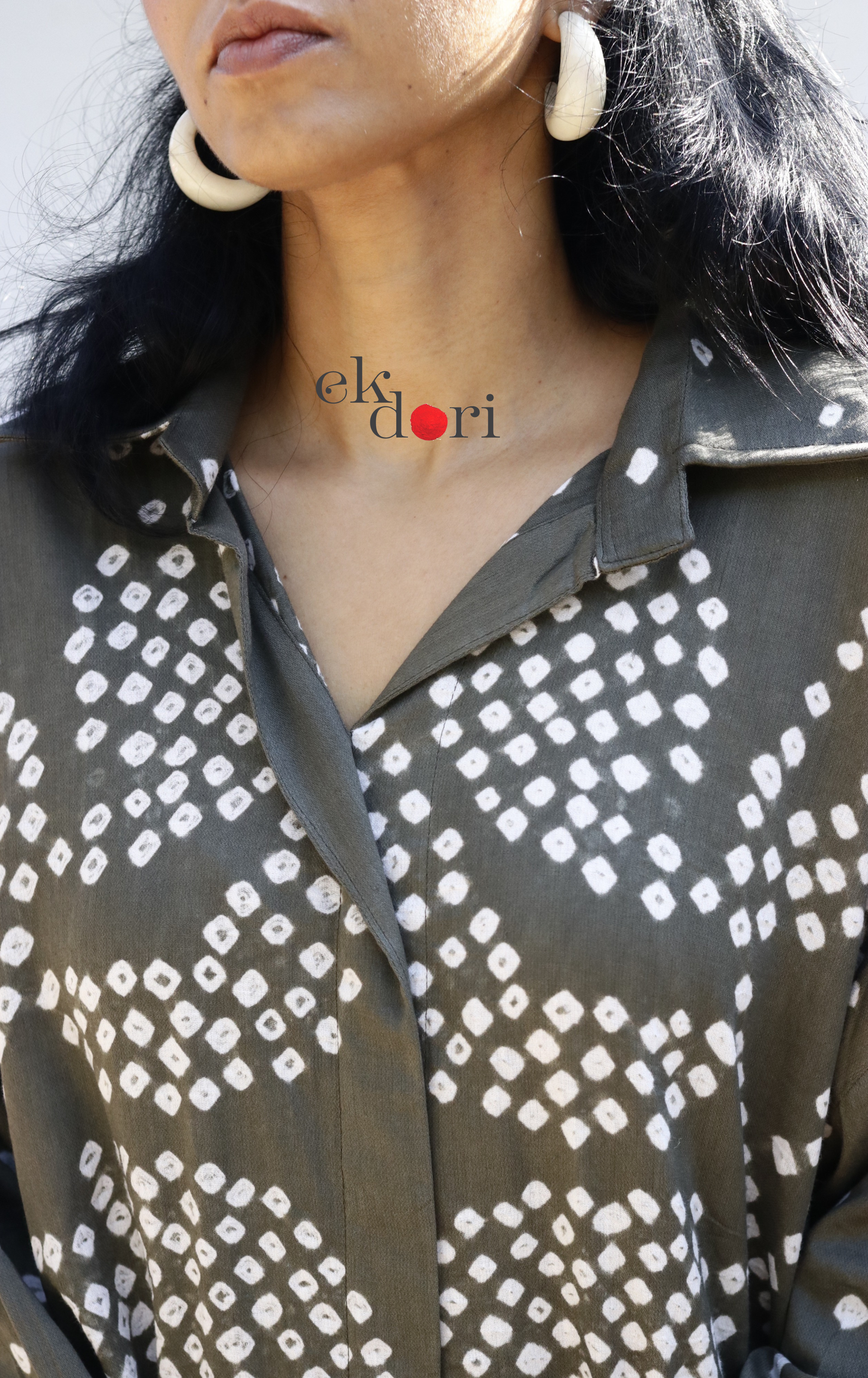 Bandhani Shibori 'Barsaat Bela' Cotton Co-ord Set : Buy Kurta Palazzo Cotton Co-ord Set Cotton Bandhani Set