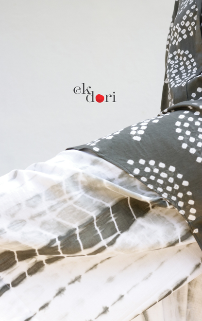 Bandhani Shibori 'Barsaat Bela' Cotton Co-ord Set : Buy Kurta Palazzo Cotton Co-ord Set Cotton Bandhani Set