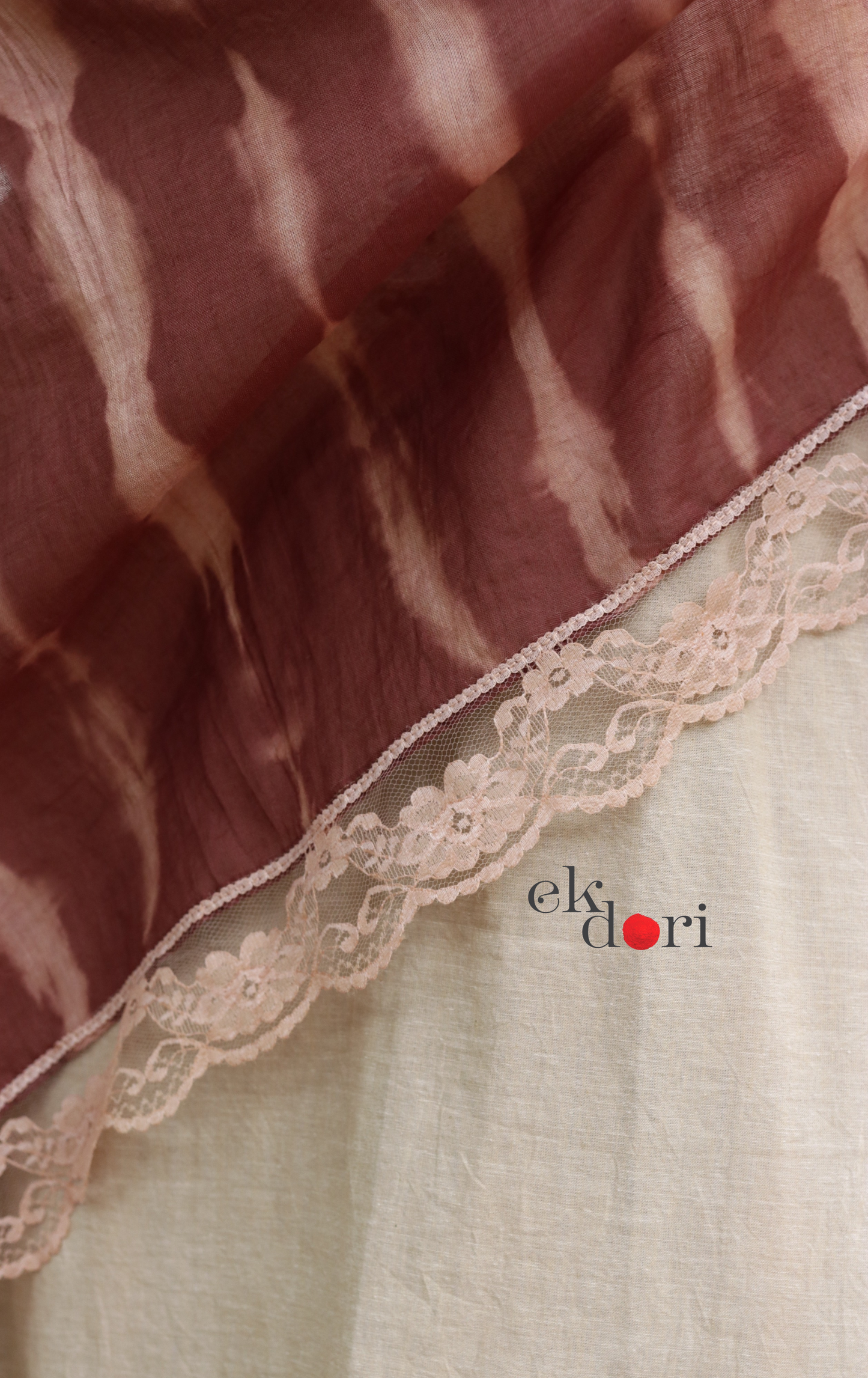 Cotton Hand Embroidered Kurta Co-Ord Set 'Sheesha' : Buy Palazzo Pant Kurta Tie Dye Cotton Co-ord Set&nbsp;