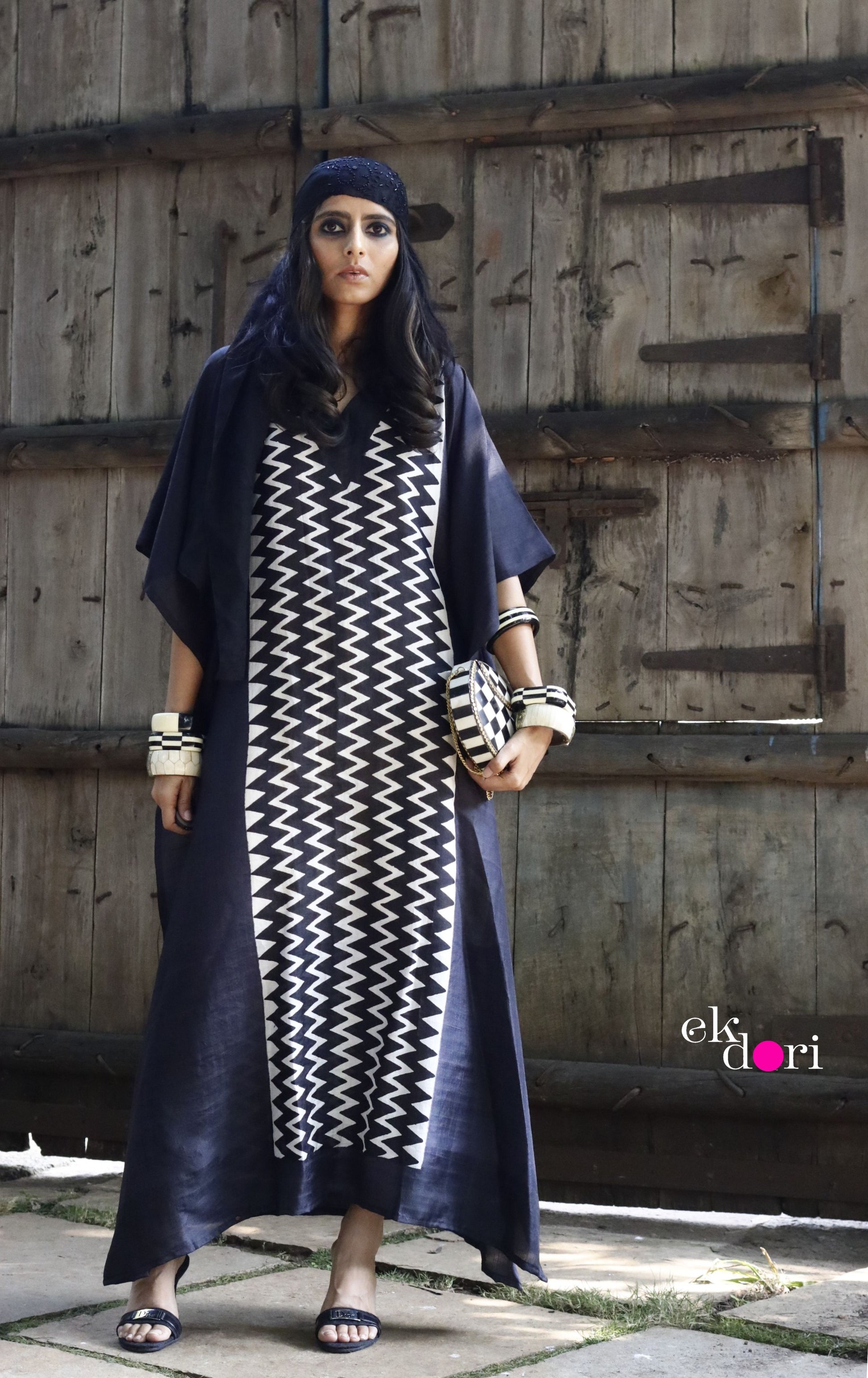 pure silk kaftan dress Pure Silk Kaftan Dress In Sky Blue