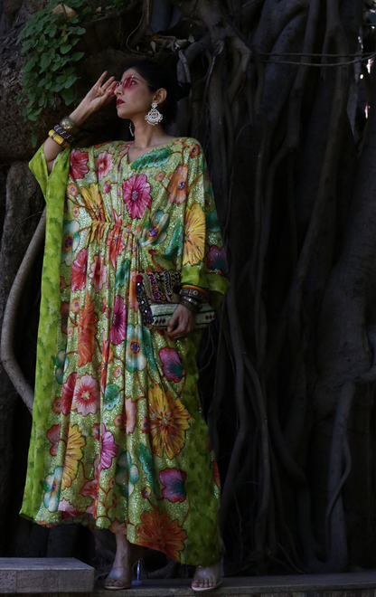 Secret Garden Sequin Kaftan Dress : Festive Sequin Kaftan Dress