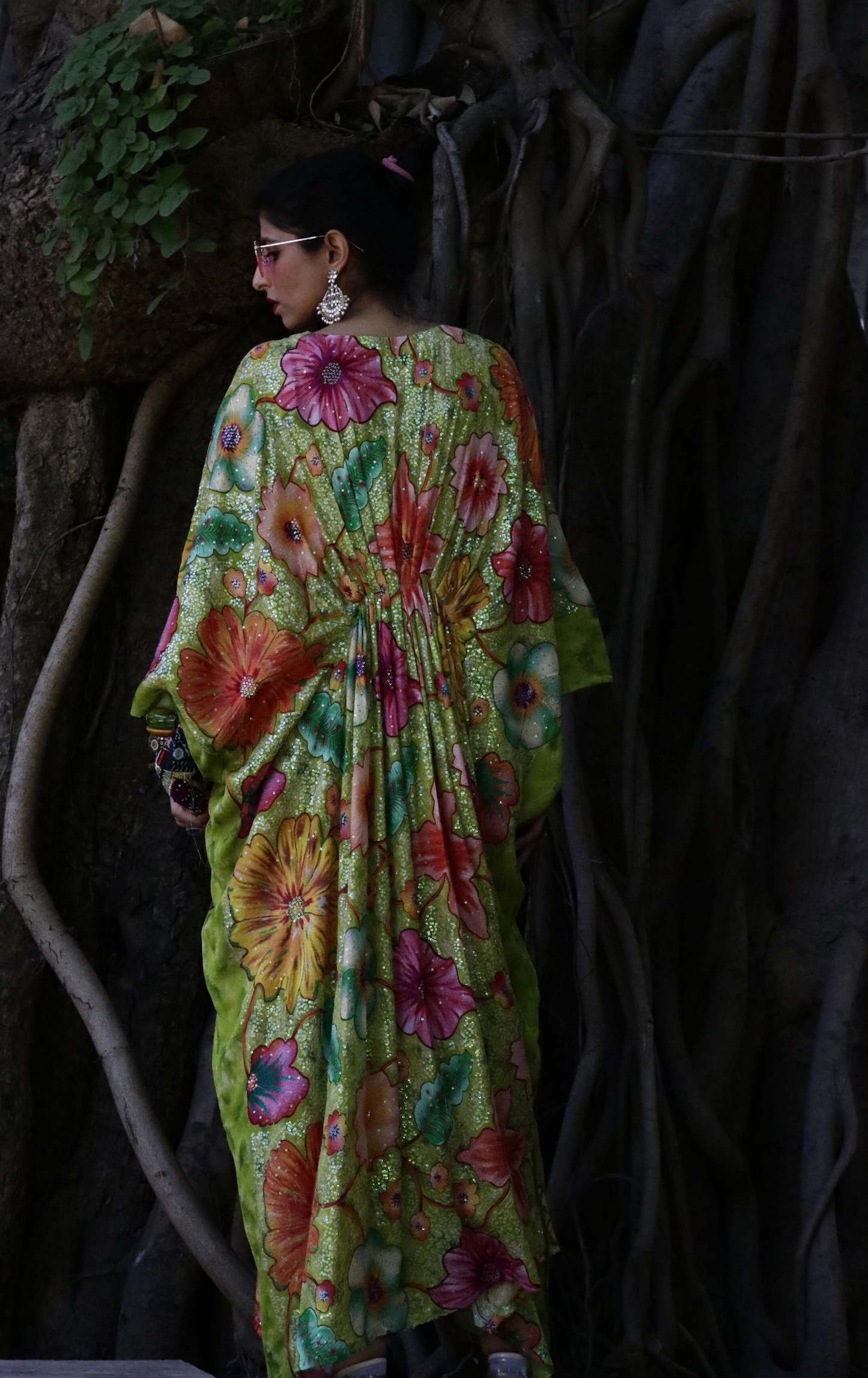 Secret Garden Sequin Kaftan Dress : Festive Sequin Kaftan Dress