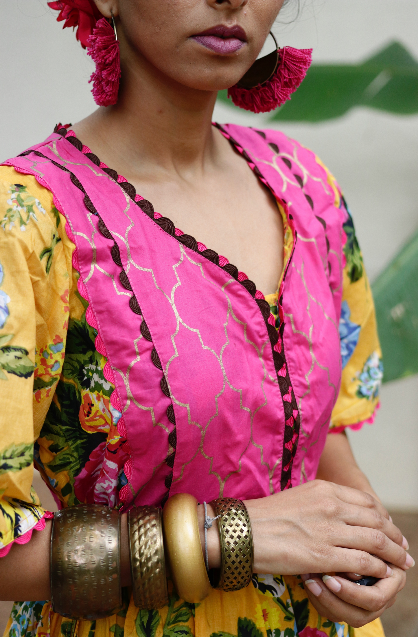Cotton Dress : Banjaaran Dress In Yellow