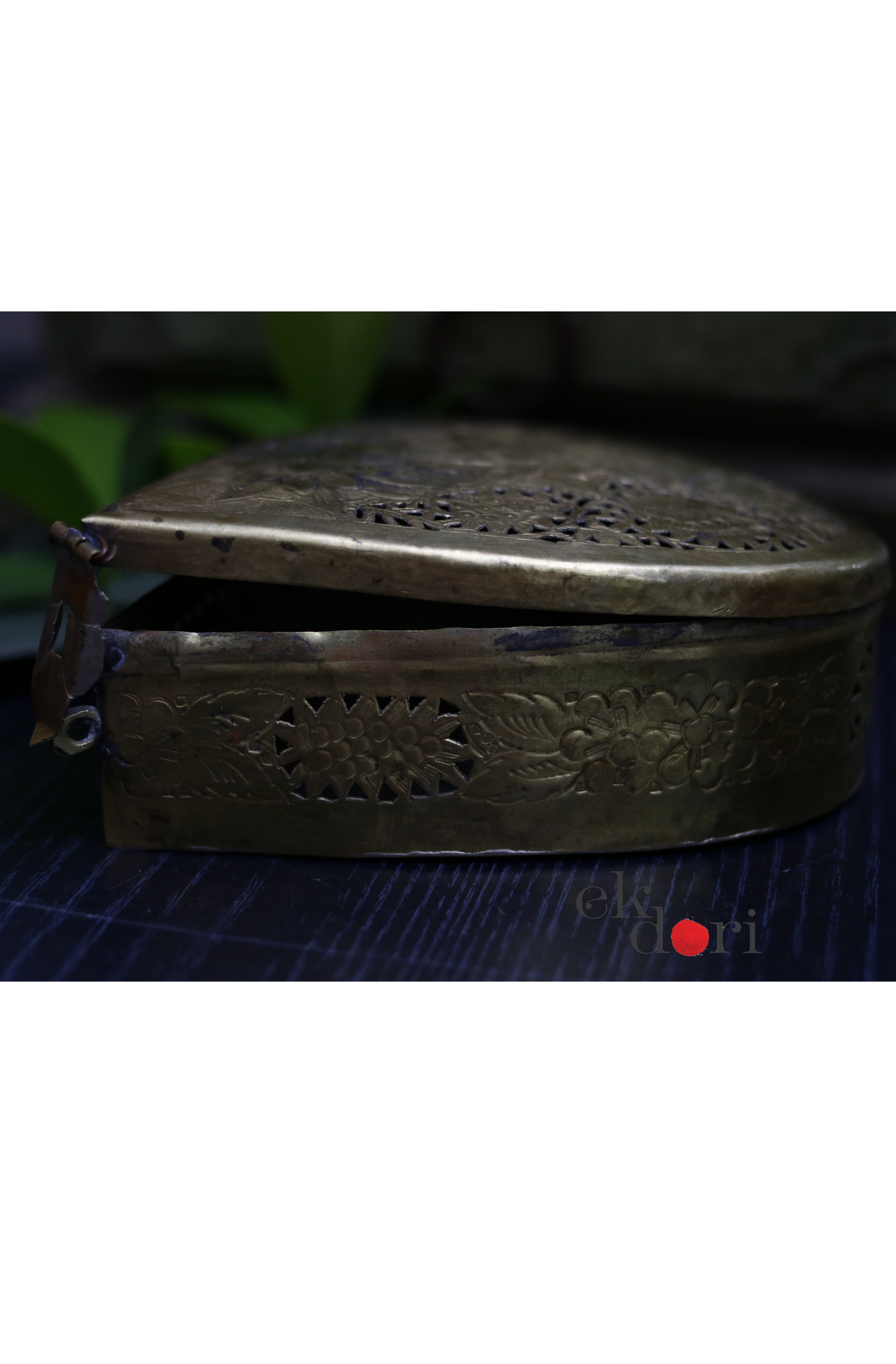 Vintage Brass Home Decor : Vintage Pooja Brass Box