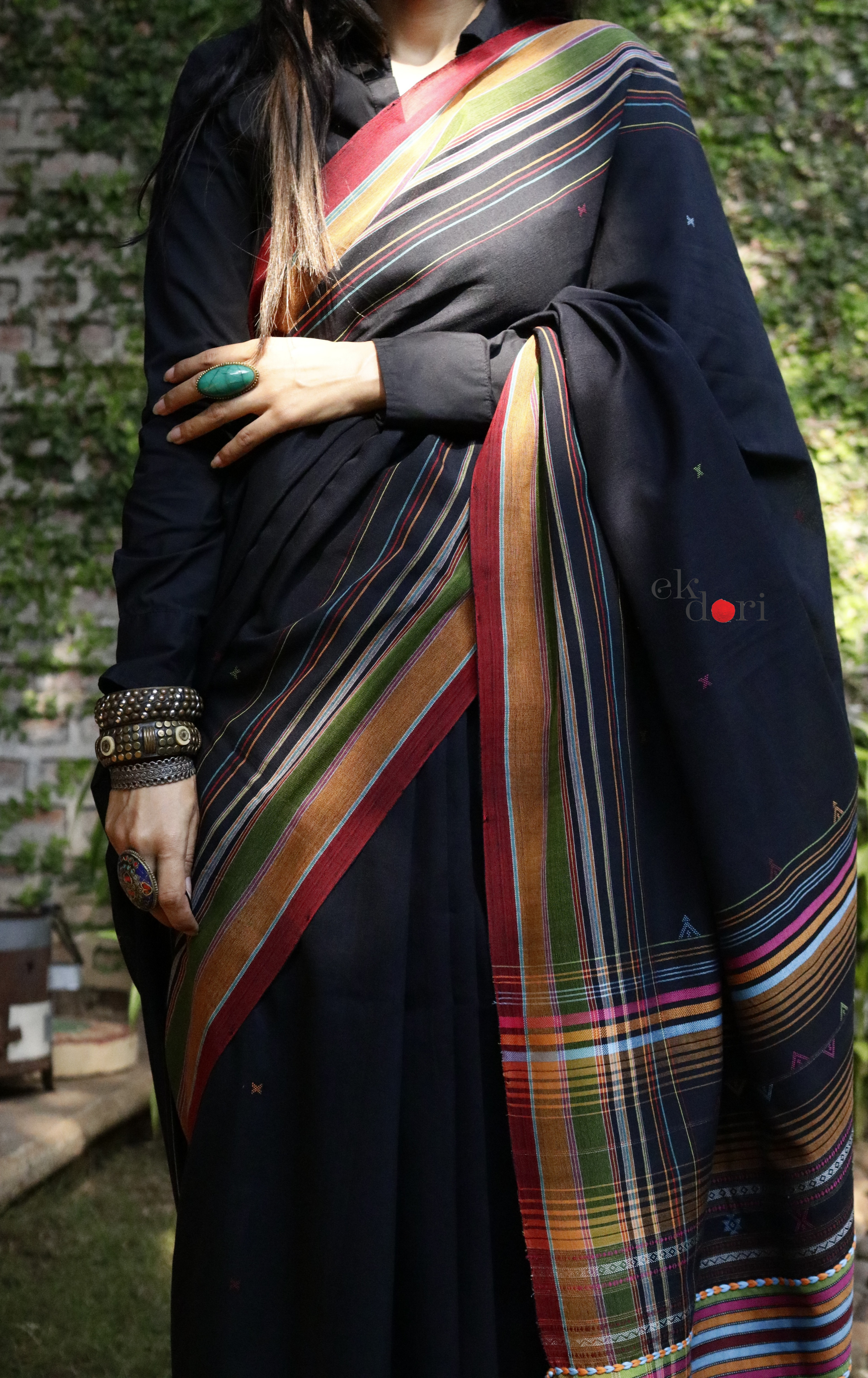 Kutchi Mirror Work Embroidery Bhujodi Saree Blouse Online With Price –  Sunasa