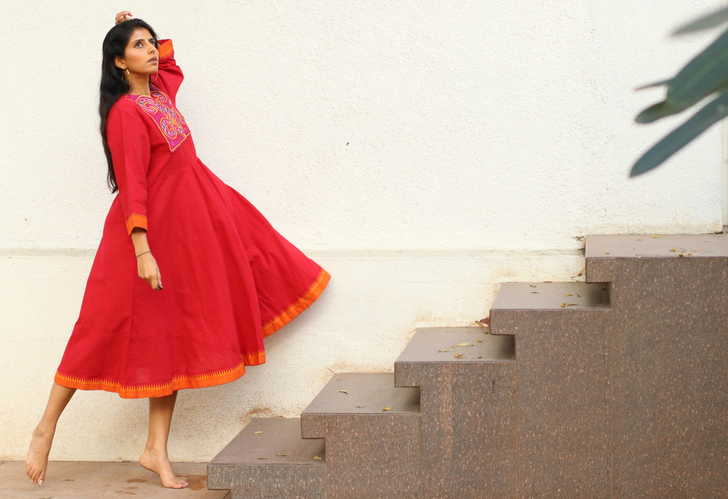 The Haldi Kumkum Cotton Banjaaran Dress