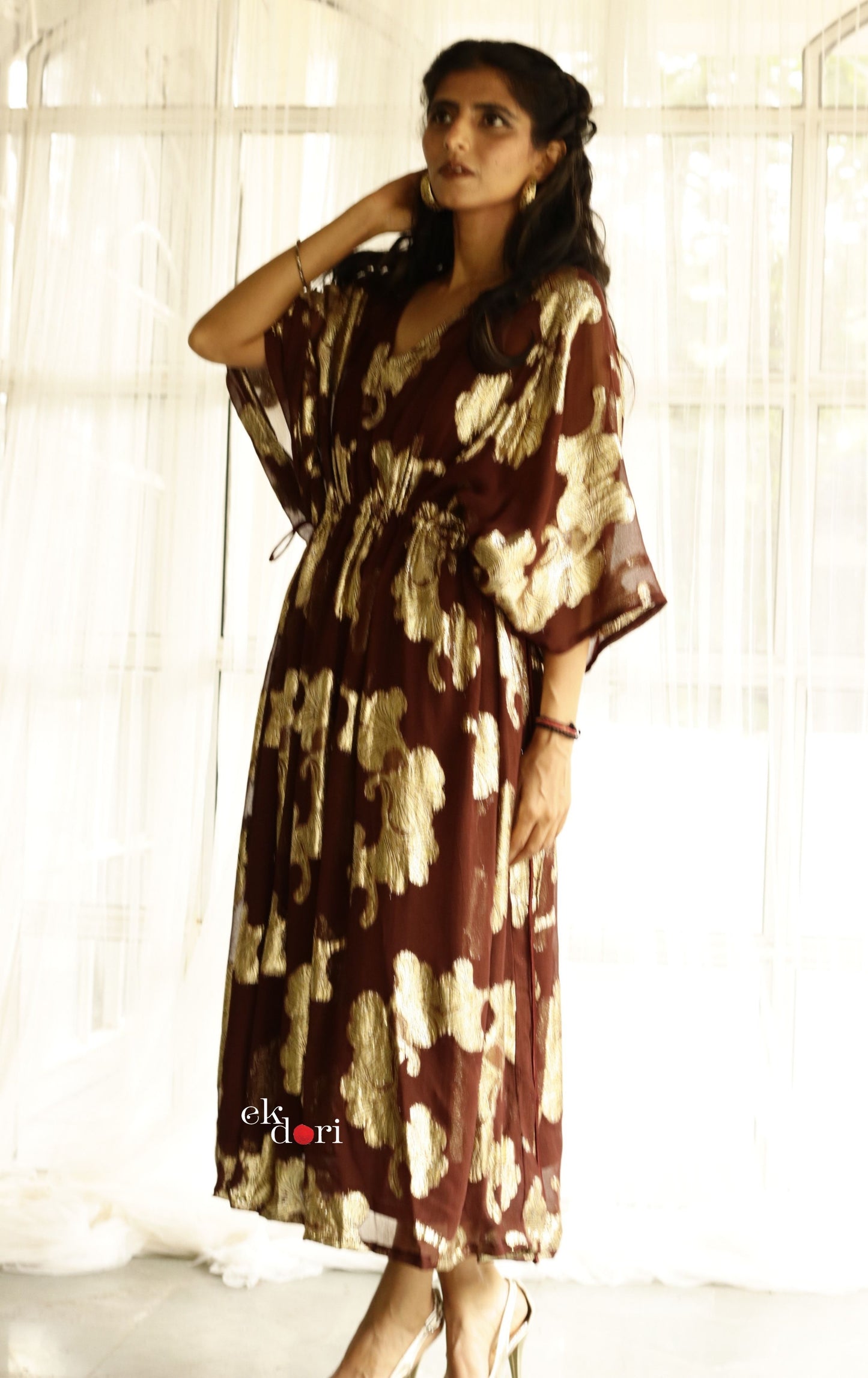 Rakhi Flowy Kaftan Dress : Resort Wear Kaftan Dress