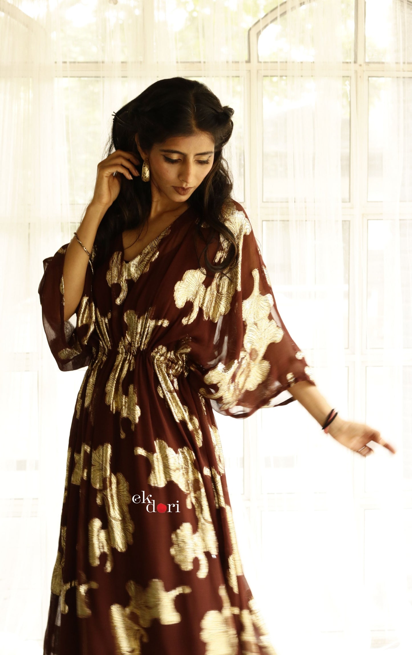 Rakhi Flowy Kaftan Dress : Resort Wear Kaftan Dress