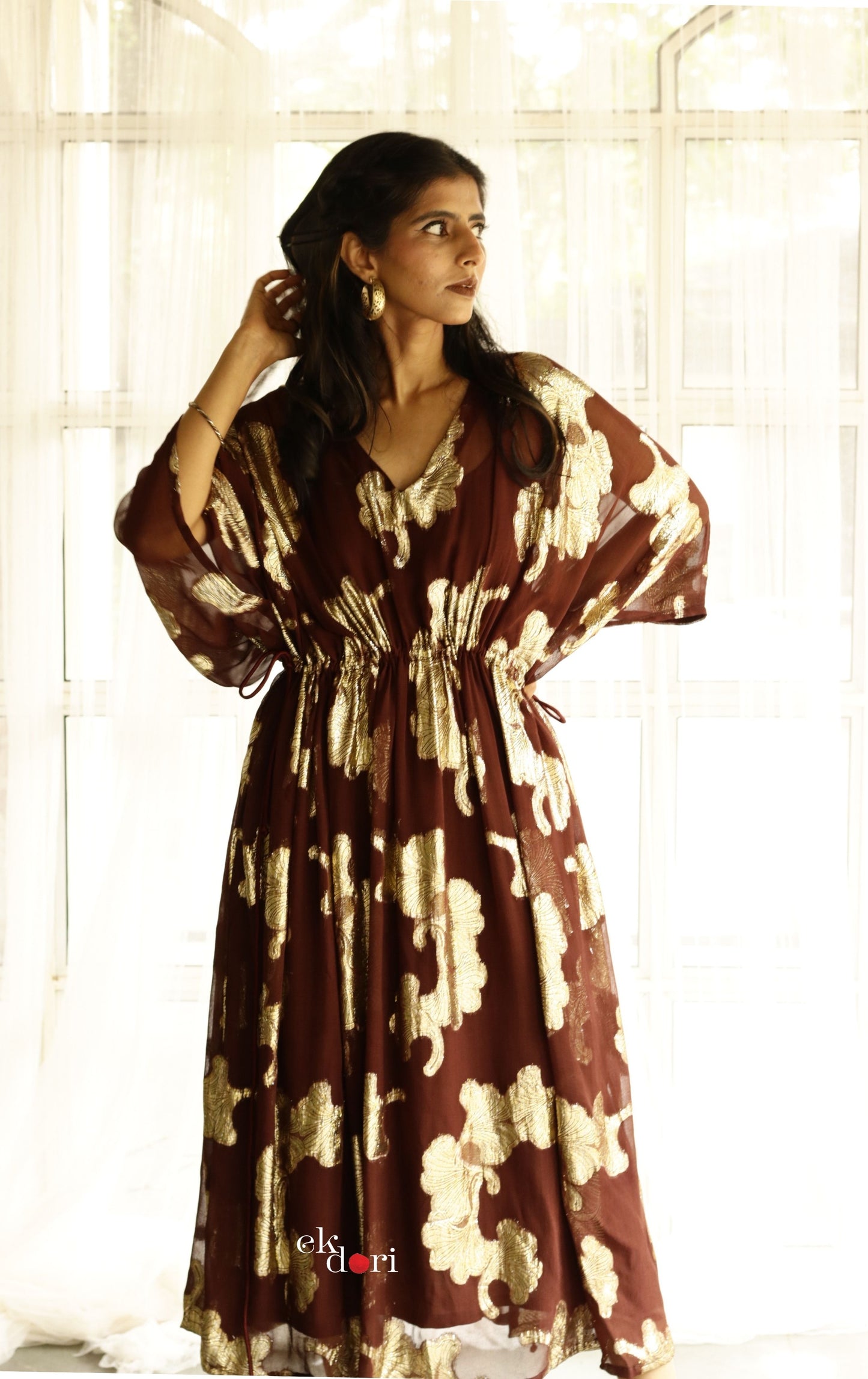 Rakhi Flowy Kaftan Dress : Resort Wear Kaftan Dress