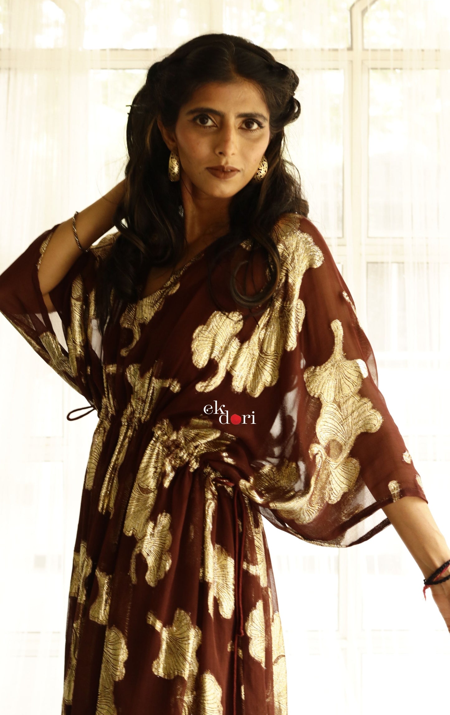 Rakhi Flowy Kaftan Dress : Resort Wear Kaftan Dress