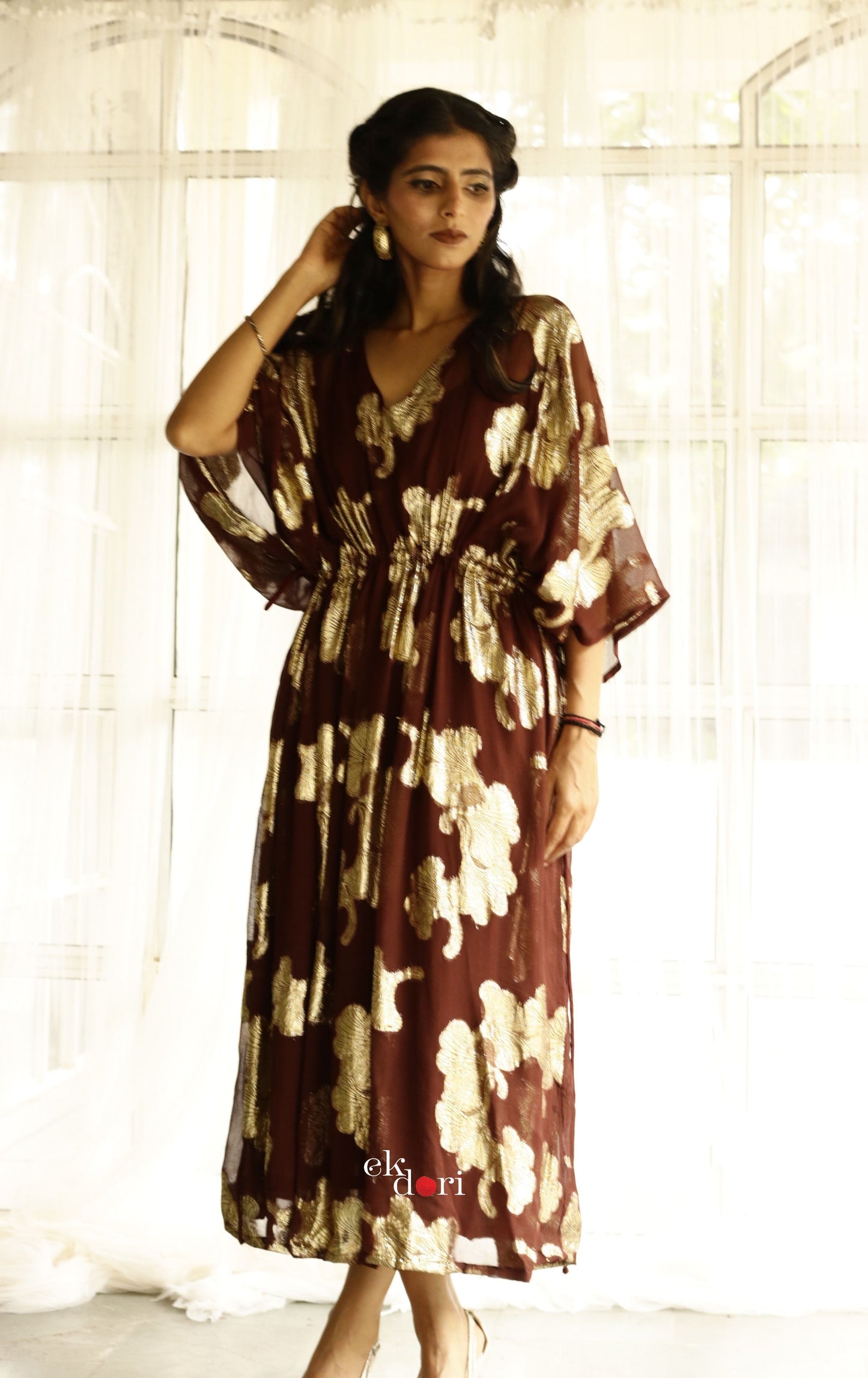 Rakhi Flowy Kaftan Dress : Resort Wear Kaftan Dress