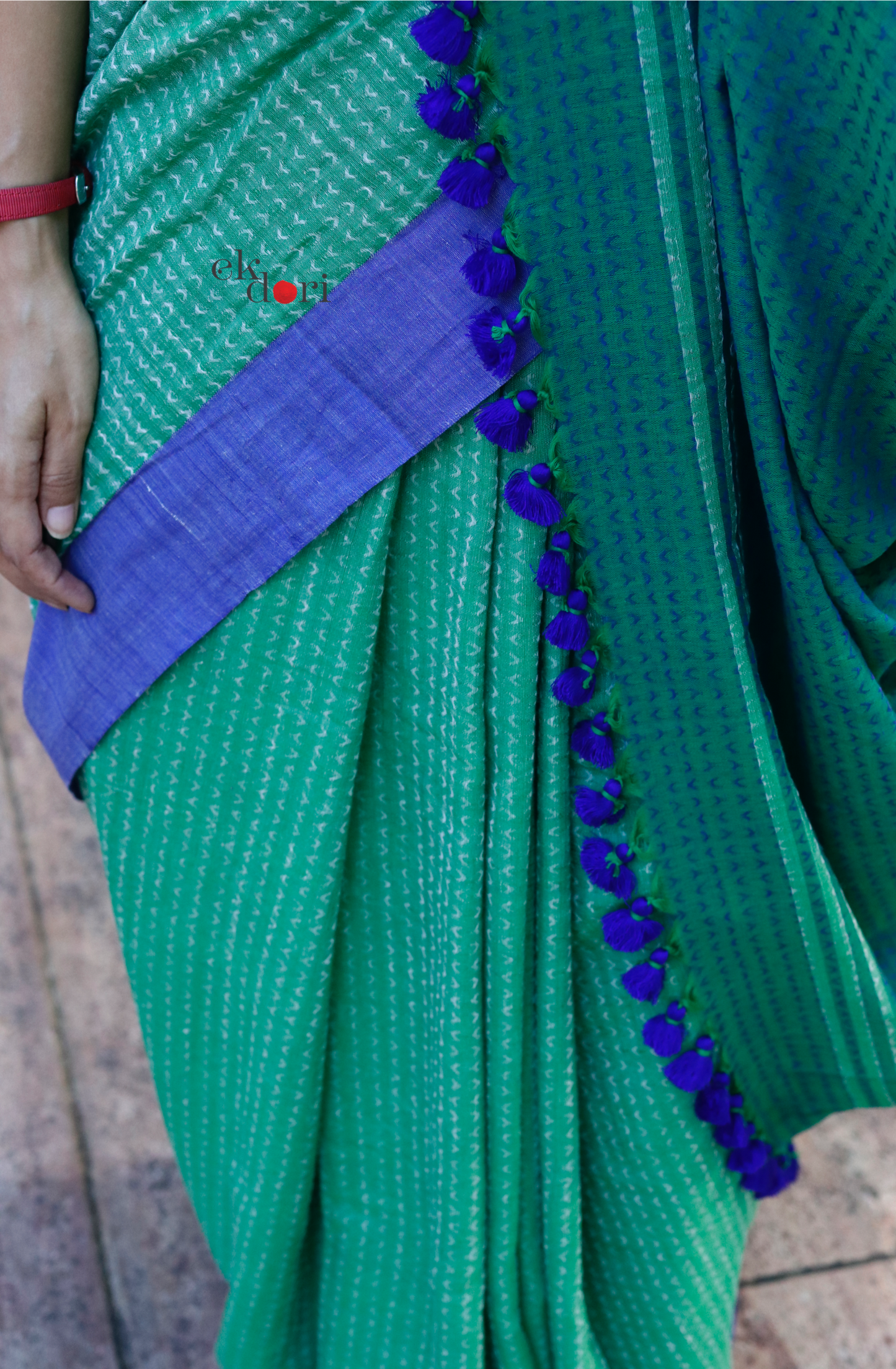 Handloom Cotton Saree : The Rainforest Handloom Soft Cotton Saree