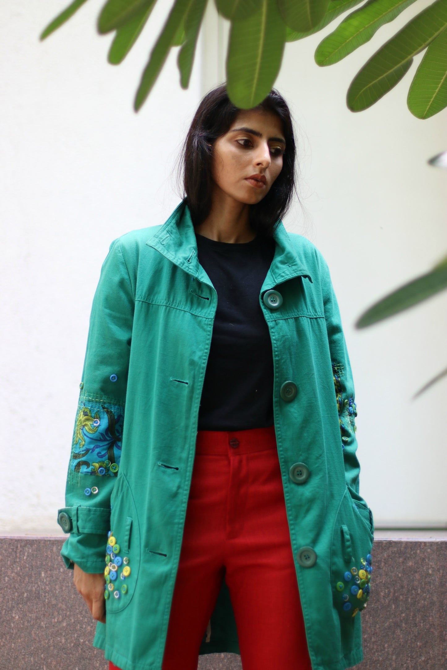 Cute As A Button Vintage Upcycled Jacket