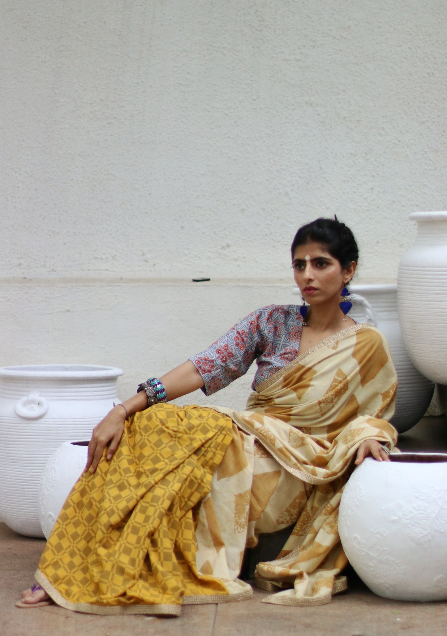 Haldi On My Hands : Cotton Saree