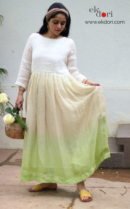Greener On The Other Side : Cotton Linen Dress