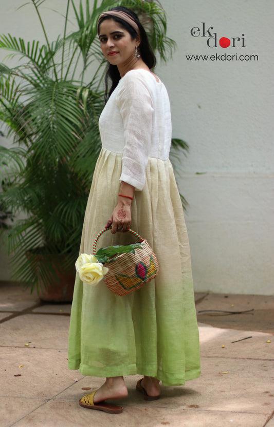 Greener On The Other Side : Cotton Linen Dress