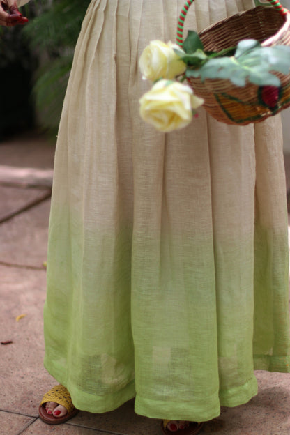 Greener On The Other Side : Cotton Linen Dress