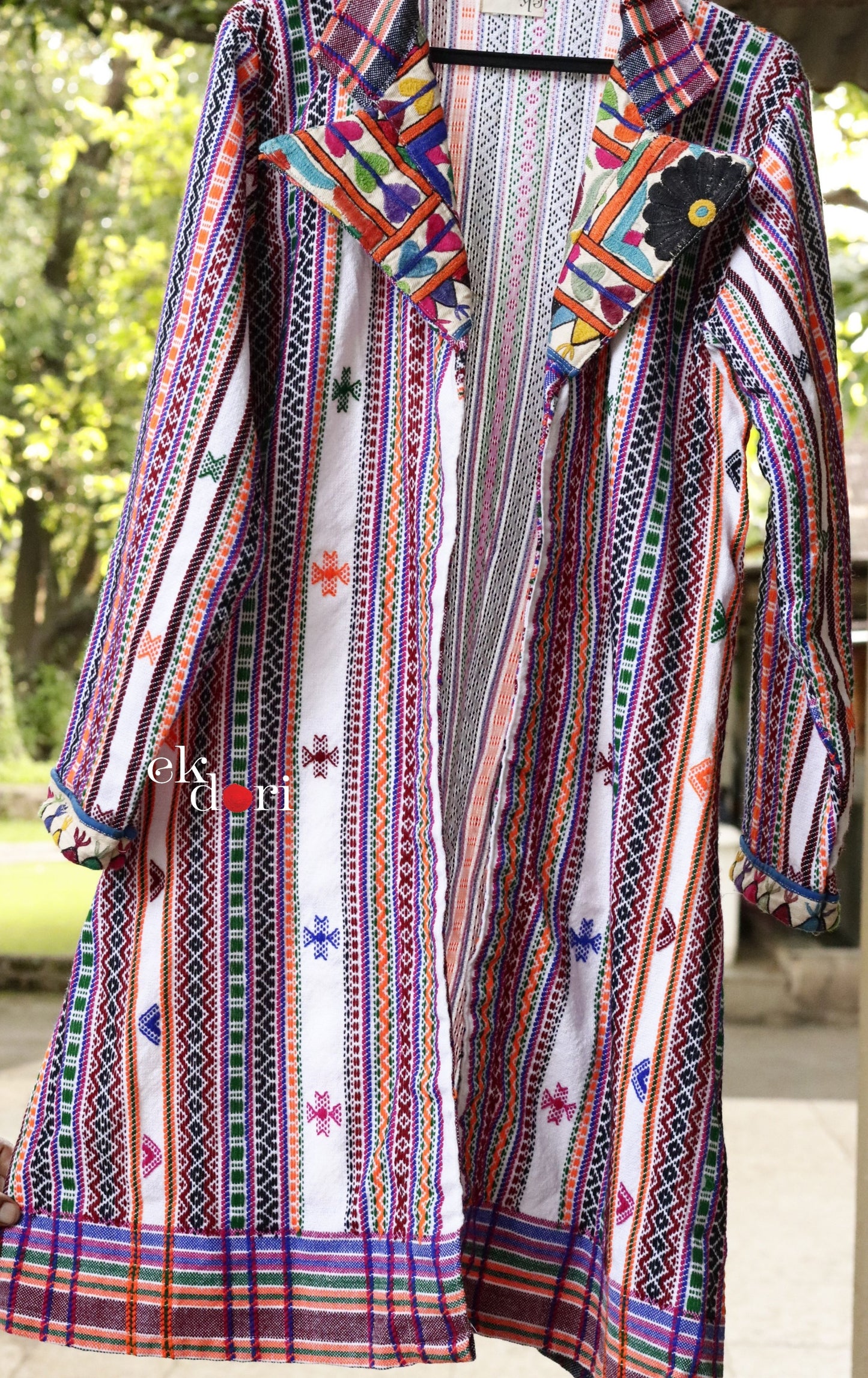 70's Child Tribal Shawl Jacket With Vintage Kutch Embroidery