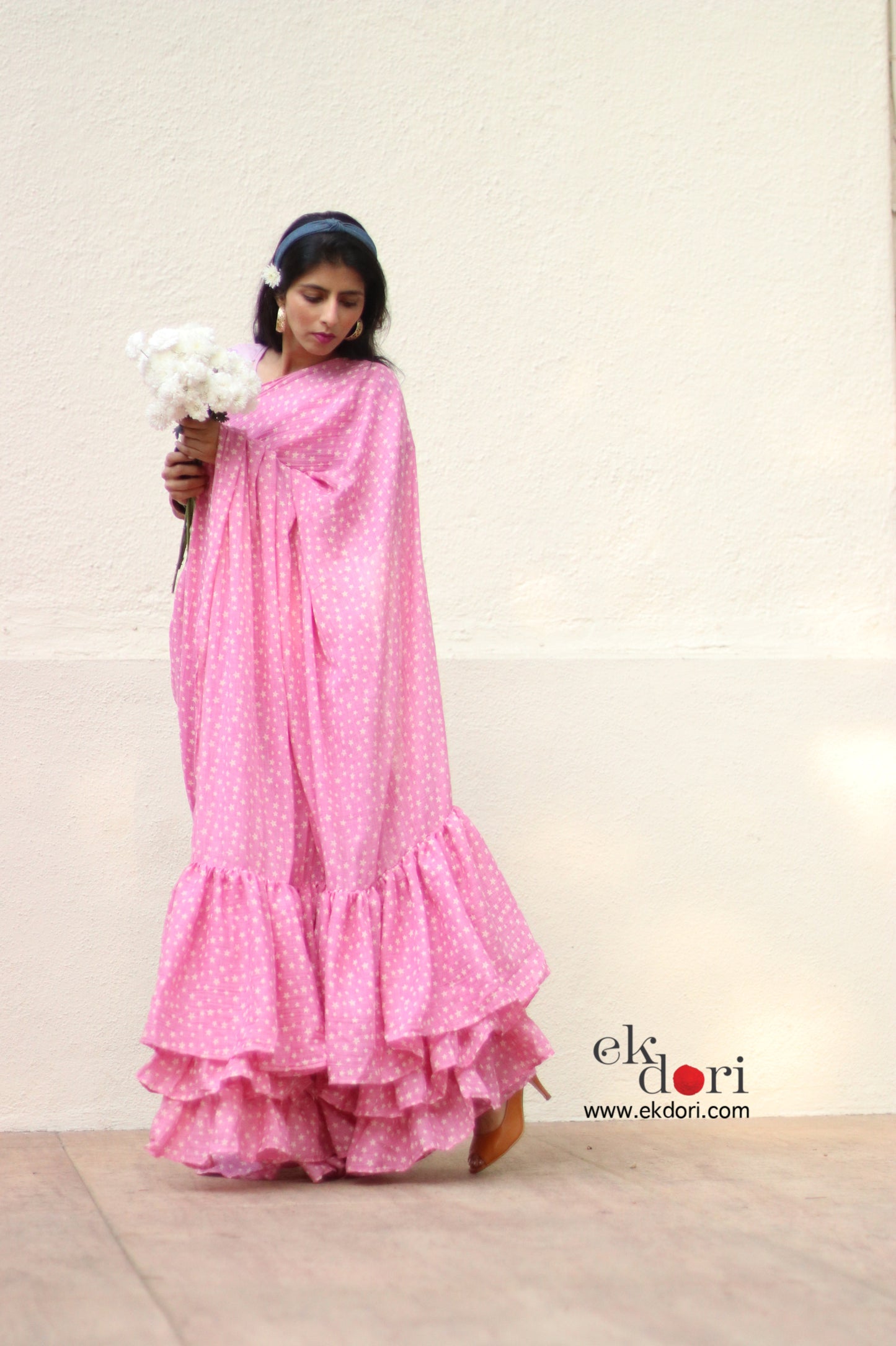 Fly Me To The Stars Saree : Frill Designer Sraee