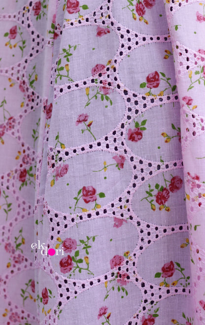 Nanis Printed Saree Petticoat : Wild Flowers Cotton Petticoat Underskirt