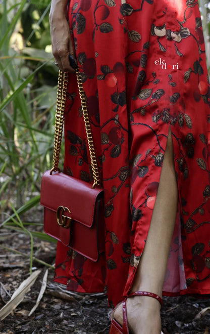 Cherry On The Top Red Maxi Dress : Evening Dress : Resort Wear Dress