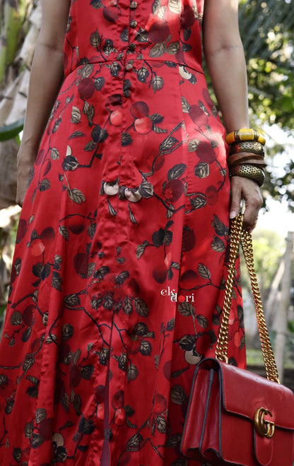 Cherry On The Top Red Maxi Dress : Evening Dress : Resort Wear Dress