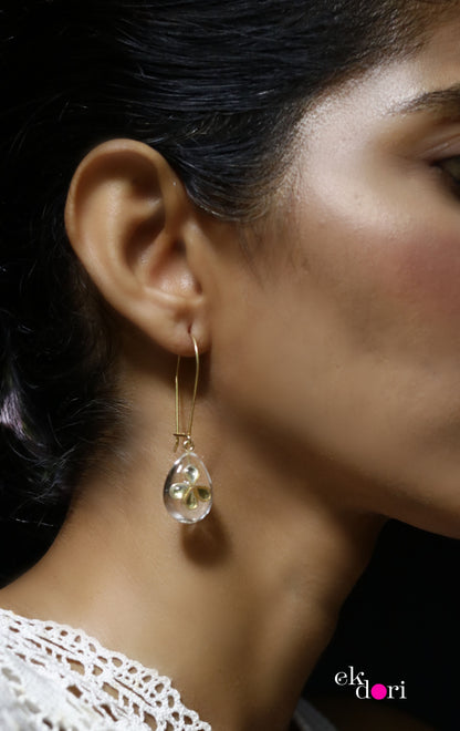The Raindrop Silver Statement Earrings : Statement Silver Jewellery