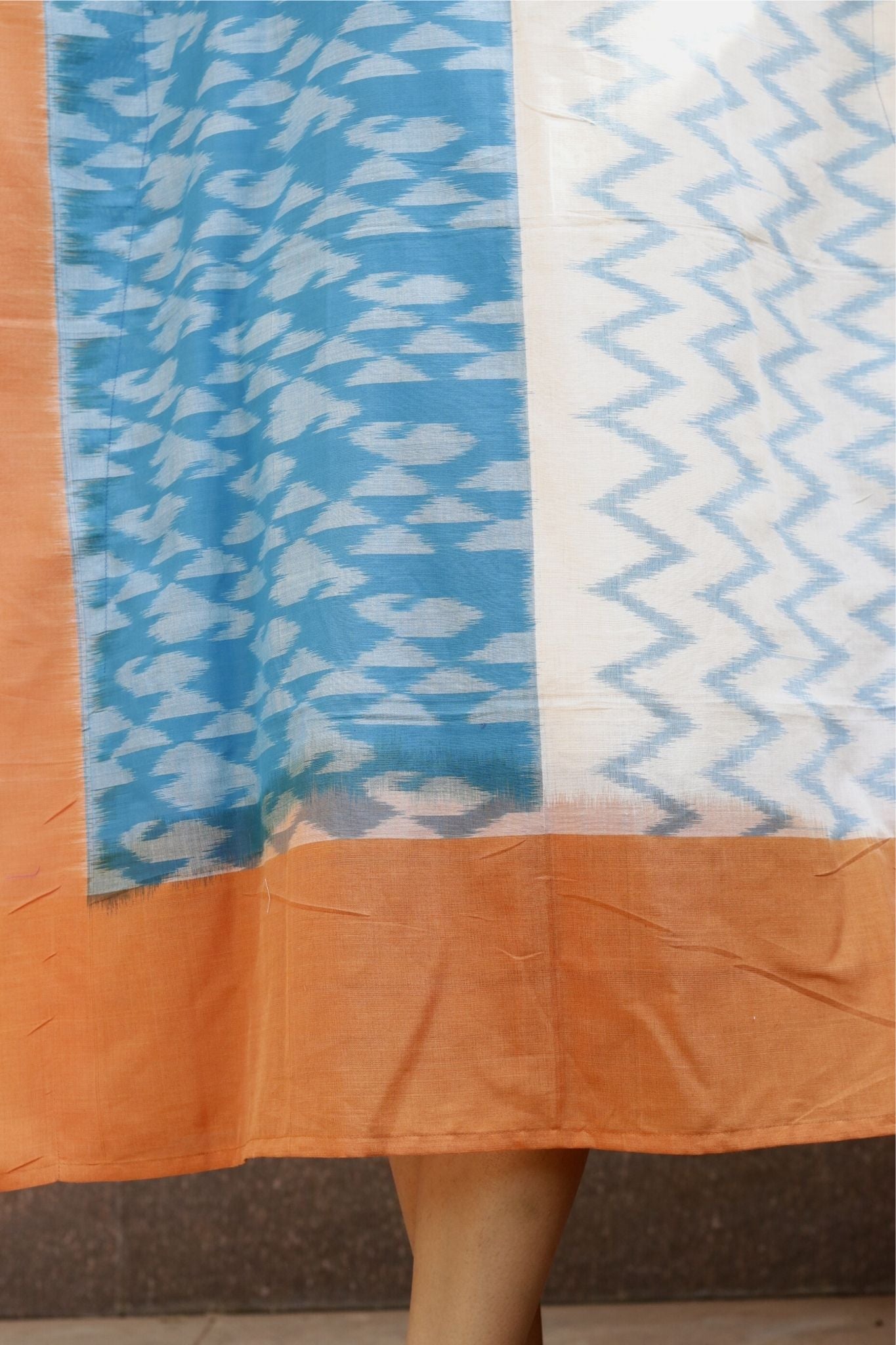 'Beach Or Mountains?' Handloom Ikat Kaftan Kurta Dress